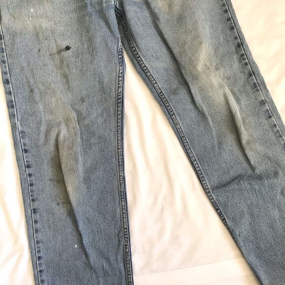 Levi 550 Jeans Mens Tag 34X34 Act 32x32 Blue Relaxed Fit Tapered Leg Denim Pants - Picture 11 of 15